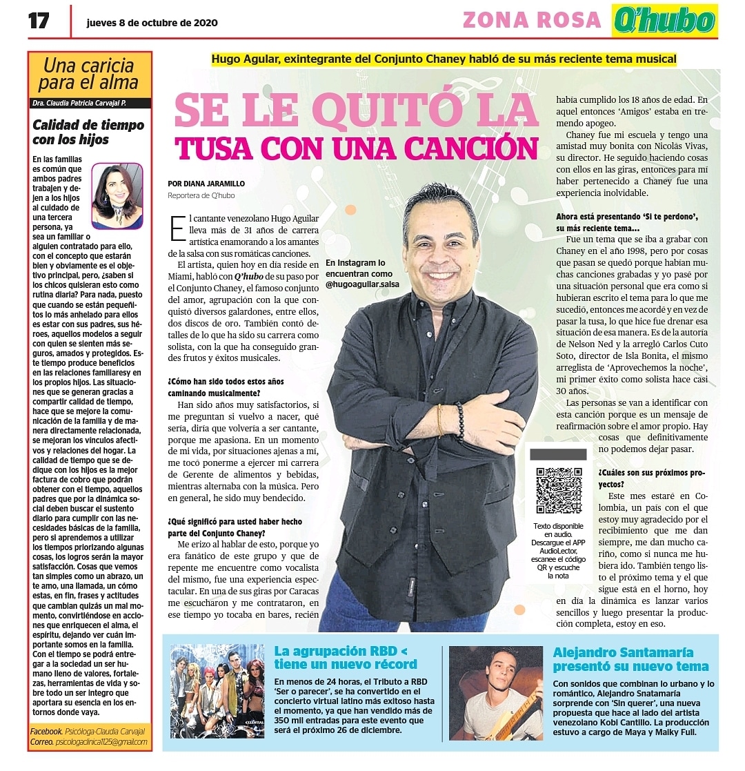 Read more about the article Se le Quitó la tusa con una canción